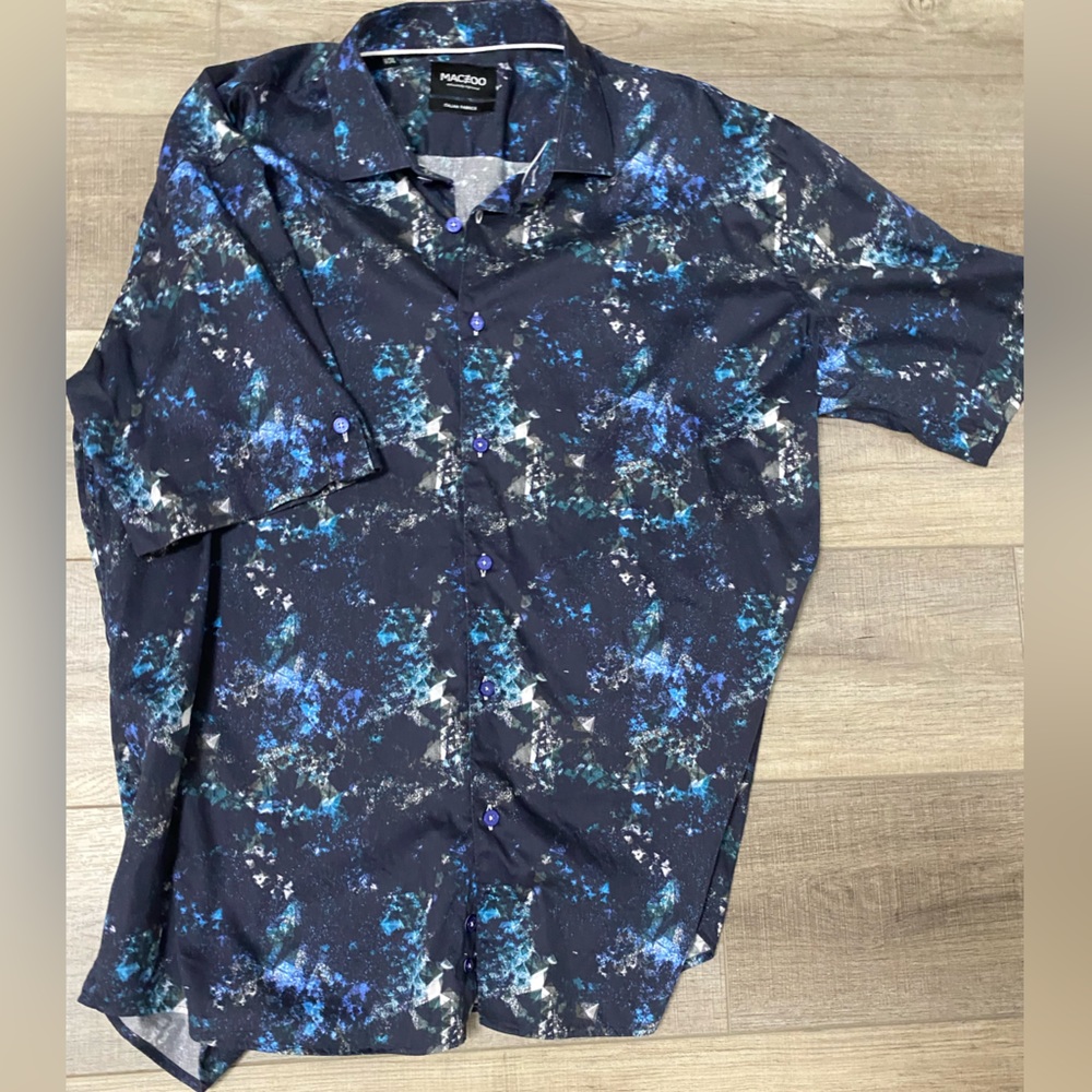 Men’s Maceoo designer short sleeve button up Maceoo. XXL European size 6